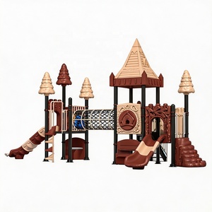 Aire de jeux extérieure certifiée CE pour tout-petits avec toboggan et panneau d'activités pour <span class=keywords><strong>centre</strong></span> d'éducation précoce - Product Image 5