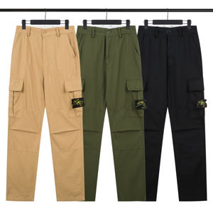 Nuovo Design di moda tinta unita con bottoni elastici da taschino Casual sport quotidiano <span class=keywords><strong>pantaloni</strong></span> <span class=keywords><strong>Cargo</strong></span> da <span class=keywords><strong>uomo</strong></span> - Product Image 1