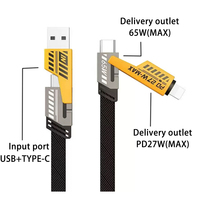 Cable de Datos Ecológico de Aleación de Zinc con Carga Rápida Cuatro en Uno, Compatibilidad Universal, USB 2.0, Conectores Magnéticos Giratorios de 180°