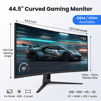 Moniteur de jeu incurvé 44,5 pouces, écran VA ultra-large 32:9, 165 Hz, 5 ms, HDR, FreeSync, affichage OEM en gros
