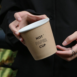 Custom <b>Ceramic</b> <b>Mug</b> No Handle Latte Coffee Cup Not Paper Cups - Product Image 1