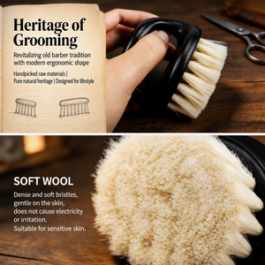 Brosse à cheveux ergonomique légère et durable en laine, forme anneau, avec logo personnalisé, pour femmes, directement de l'usine - Product Image 3