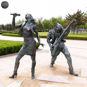 Escultura <span class=keywords><strong>de</strong></span> Bronce Fundido <span class=keywords><strong>de</strong></span> Personajes <span class=keywords><strong>de</strong></span> Bandas <span class=keywords><strong>de</strong></span> <span class=keywords><strong>Rock</strong></span>, <span class=keywords><strong>de</strong></span> Gran Tamaño y Personalizable, Apta para Uso en Exteriores - Product Image 1
