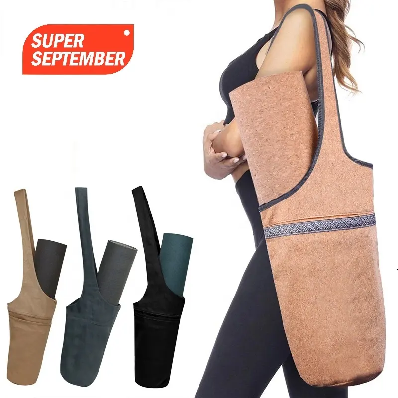 Jointop – sac de tapis de Yoga personnalisé à une épaule avec poche de grande taille, vente en gros