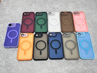 Étui magnétique pour téléphone avec film protecteur d'objectif de haute qualité pour iPhone 17 16E, coques rigides mates en PC pour iPhone 18 Pro