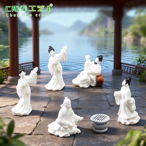 Figurines de style ancien pour micro-paysages, modèles de personnages mignons, accessoires décoratifs DIY pour maisons d'enfants, miniatures de bureau - Product Image 2