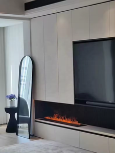 <span class=keywords><strong>Chimenea</strong></span> de Vapor Eléctrica 3D, efecto de llama de Panel plano <span class=keywords><strong>Led</strong></span> de 64 colores, instalación de inserción fácil, <span class=keywords><strong>Chimenea</strong></span> doméstica aprobada por Ce, 1,8 m - Product Image 2