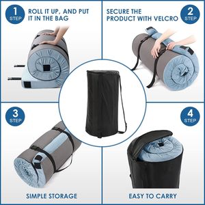 Colchón portátil para acampar en el coche <span class=keywords><strong>de</strong></span> viaje enrollable, almohadilla para dormir y colchón para el <span class=keywords><strong>suelo</strong></span>, colchón <span class=keywords><strong>de</strong></span> espuma viscoelástica para acampar - Product Image 4