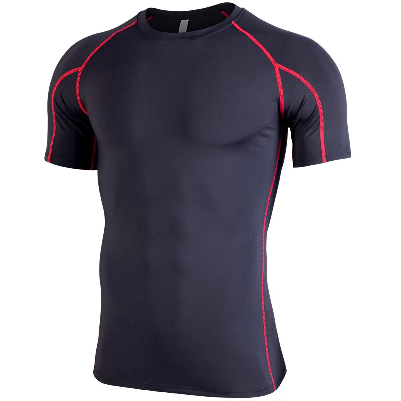 Custom Design Men cool dry t shirtsSports Top Tie-dye Mesh Fabric Workout Fitnessfitness clothing men Fit Gym T Shirt