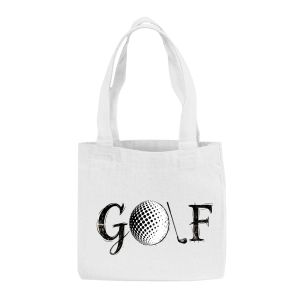 Wholesale Golf Tournament Sponsor Souvenir Gifts 6 Inch <b>Mini</b> Custom Tote Bags 100% Cotton - Personalized Gift Tote Bags - Product Image 1
