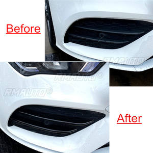 Pour Mercedes Benz CLA C118 CLA200 CLA250 W118 2020 2021 Cache de protection de phare antibrouillard avant Grille Autocollant Accessoires extérieurs - Product Image 4