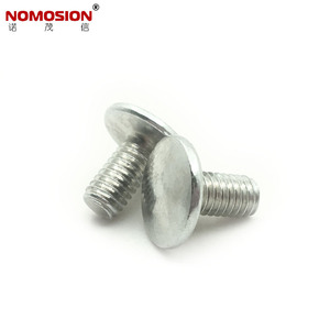 NOMOSION Flat Head Bolts M4x8mm Slotted Zinc Plated Iron Fully Threaded <b>Fasteners</b> - Product Image 3