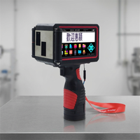 Impresora de Etiquetas de Inyección de Tinta TIJ de Dos Cabezales, Portátil, con Pantalla Táctil, Altura Máxima de 48 mm, para Codificación de Logotipos, Texto, Códigos QR, Códigos de Barras, Cartón Flexible y Madera