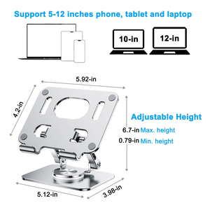Anti-theft Aluminium POS <b>Tablet</b> <b>Stand</b> <b>for</b> Sale Swivel Universal <b>Tablet</b> Mount <b>for</b> Food Ordering POS Terminal <b>Stand</b> - Product Image 2