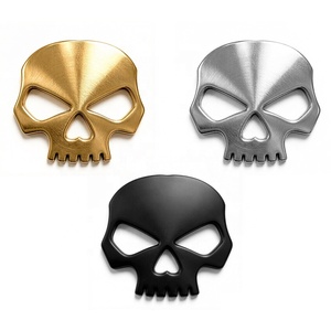 Autocollant métallique Original Soul Parts de 2,75 pouces, drapeau d'Halloween, pour moto, voiture, décoration de maison, décorations de fêtes - Product Image 1