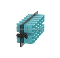 Pour panneau adaptateur de fibre LC 12 ports compatible Panduit Opticom avec 24 fibres OM3/OM4 LC Duplex Aqua FAP12WAQDLCZ fibres optiques