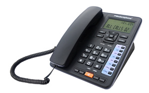 Téléphone analogique à deux lignes avec identification de l'appelant, téléphone filaire professionnel, téléphone de bureau à domicile, téléphone d'hôtel - Product Image 6