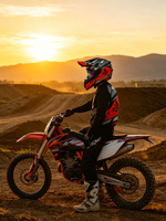 Casque de moto tout-terrain Coque en ABS Doublure en EPS Intérieur amovible
