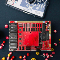 Kits de machines d'arcade à pièces UJ 1 en 1 avec plusieurs jeux, carte PCB, feuille acrylique, prise européenne, langue anglaise, garantie de 12 mois