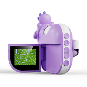 Prezzo Scontato: Fotocamera e Microscopio Giocattolo Educativo per <span class=keywords><strong>Studenti</strong></span>, Design Carino Rosa/Viola, per Osservazioni Divertenti all'Aperto - Product Image 2