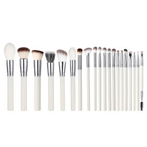 YRX, brocha de maquillaje profesional con logotipo personalizado, 20 piezas, juego de brochas de maquillaje, brochas faciales con estuche para corrector, delineador de ojos - Product Image 4