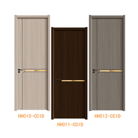 Porte en bois massif moderne avec surface finie en cristal de carbone pour usage intérieur dans le salon, la salle de bain, la cuisine - Sans peinture