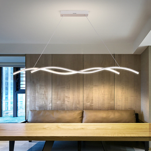 <span class=keywords><strong>Lustre</strong></span> de salle à manger long modèle design personnalisé créatif suspension de bar scandinave <span class=keywords><strong>lustre</strong></span> Wave - Product Image 5