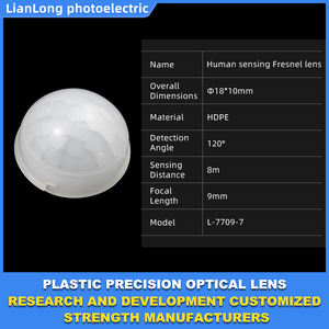 OEM 직경 블랙 렌즈 모션 센서 인체 유도 스위치 HDPE 플라스틱 렌즈 모션 센서 프레넬 PIR 렌즈 - Product Image 3