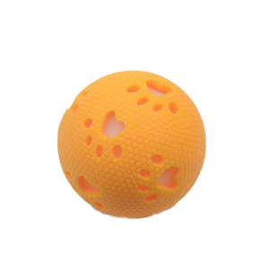 İnteraktif Kauçuk Köpek Ödül Topu |   Eğitim ve Sıkıntı Giderme için Yiyecek Dağıtıcı Delikli Dayanıklı Çiğneme Oyuncağı - Product Image 5