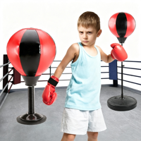 Ballon de boxe de bureau Wellshow anti-stress avec ventouse, résistant, pour soulager le stress