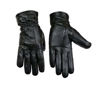 Gants en cuir d'agneau de qualité supérieure, saison hivernale, prix abordable, 100% cuir véritable, thermiques, compatibles écran tactile, écologiques - Product Image 1