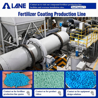 Ligne de production d'urée revêtue de polyuréthane LANE, granulés à libération contrôlée, tambour rotatif durable, ensemble complet, usine clé en main
