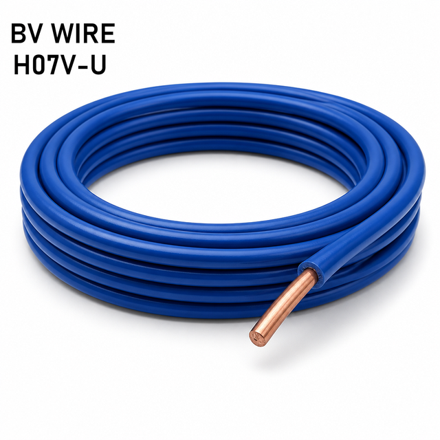 Hot Selling 1/1.5/2.5/4/6/10mm² Copper 450/750V BV Cable Wires PVC Insulated Cable for House Building Electrical Wiring