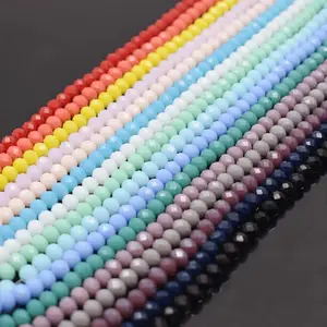 wholesale 6mm Cheap Rondelle Round Crystal Beads Crystal glass Beads for jewelry making Loose glass seed Beads