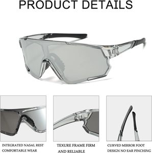 Gafas de Sol Deportivas para Hombre, Gafas de Sol para Correr, Gafas de Sol Deportivas con Protección UV, Gafas para Ciclismo y Pesca - Product Image 2