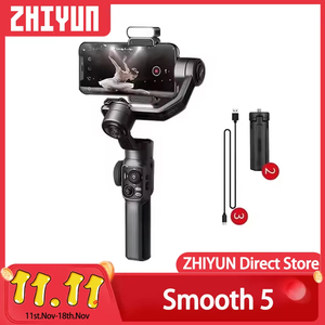 <span class=keywords><strong>ZHIYUN</strong></span> <span class=keywords><strong>Smooth</strong></span> <span class=keywords><strong>5</strong></span> Smartphone phoGimbal stabilisateur portable Smartphone 3 axes pour iPhone 14 Pro Max/Samsung s20 fe/Huawei - Product Image 2