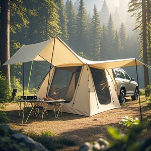 Tente SUV double couche pour le <span class=keywords><strong>camping</strong></span> Couverture de véhicule électrique Rainfly pour SUV Van Jeep Pickup et hayon - Product Image 2