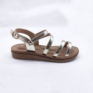 <span class=keywords><strong>Sandali</strong></span> piatti con cinturino in <span class=keywords><strong>argento</strong></span> con cinturino alla caviglia scarpe eleganti estive alla moda <span class=keywords><strong>sandali</strong></span> da donna - Product Image 2