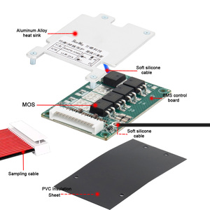 Placa de Proteção de Bateria de Lítio 509S BMS 13S <span class=keywords><strong>48V</strong></span> 20A/25A/<span class=keywords><strong>30A</strong></span> para Pacote de Baterias de Íon de Lítio - Product Image 6