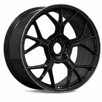 Jantes en alliage monobloc AL 19 20 pouces 5x112 noir mat à lèvre usinée et multi-rayons, en promotion pour Mercedes-Benz (voitures particulières)