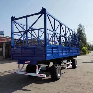 Remorque agricole de 2 tonnes de capacité, panneaux latéraux amovibles, niveau de sécurité élevé, facile à utiliser - Product Image 2