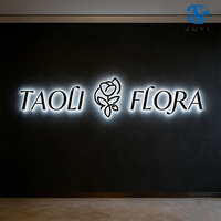 Enseignes LED personnalisées, logos d'entreprise, enseignes lumineuses LED et logo LED, adaptées aux fleuristes et aux emblèmes des magasins commerciaux.