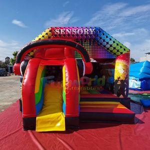 Commercial grade outdoor pvc bounce house <b>inflatable</b> disco party dome bouncy castle for kids - Product Image 6