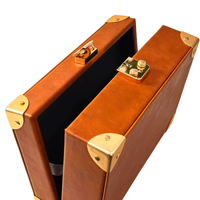 Boîte de rangement de luxe en cuir pour montres et bijoux - Verrouillable, couleur/taille personnalisable, logo client, fabriqué en Chine et au Guatemala