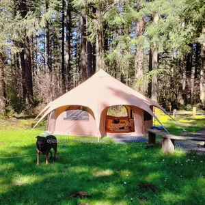 <span class=keywords><strong>Tenda</strong></span> kustom <span class=keywords><strong>tenda</strong></span> berkemah tahan air mewah <span class=keywords><strong>tenda</strong></span> Yurt keluarga dengan tirai - Product Image 1