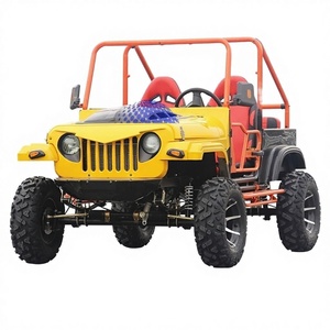 Jeep sport électrique à propulsion hybride |   Mini Jeep 4 places à moteur 4 temps refroidi par air, châssis en acier Q235B, pour la vente ambulante en extérieur - Product Image 1