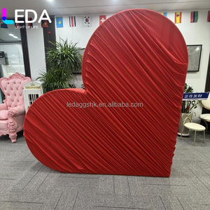 Soporte de Aluminio en Forma de Corazón LEDA para Telón de Fondo, Marco de Pared para Decoración de Eventos y Escenarios de Boda - Product Image 6