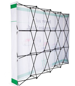 Draagbare Tentoonstellingshokje Muur Spanning Stof <span class=keywords><strong>Banner</strong></span> Met Stand Stap En Herhaalde Achtergrond Vakbeurs Pop-Up Display - Product Image 5