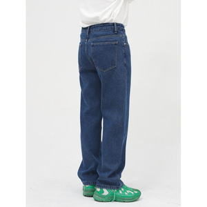 Jean pour homme en denim à bords transparents effet voile, coupe ample, style éthéré, fournisseur - Product Image 3