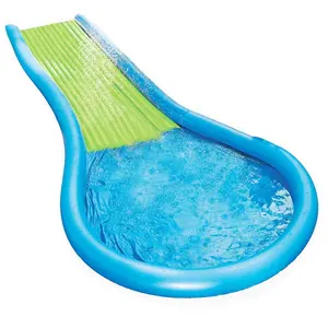 Slip Racing Lawn Water Slide with Water Sprayer in Both Side